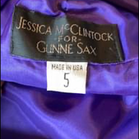 Jessica McClintock Strapless Purple Bubble Dress - Picture 5 of 5